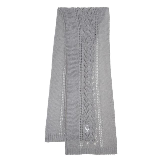 Bufanda de lana y mohair Giulia - Colección Mujer  | Gris