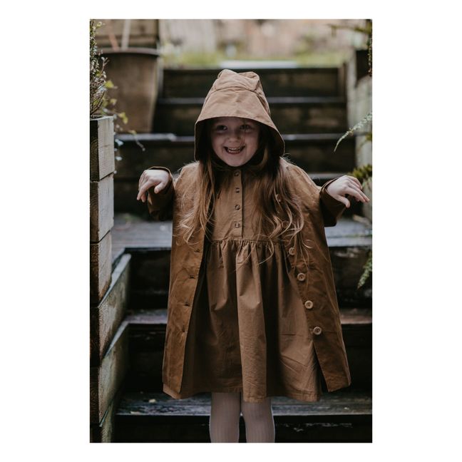 Waxed Organic Cotton Raincoat | Hazel
