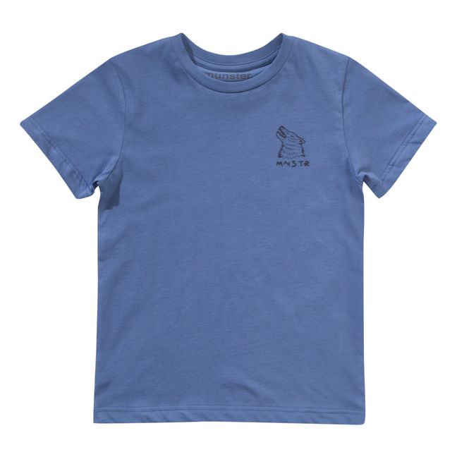 T-shirt Manches Courtes Loup | Bleu