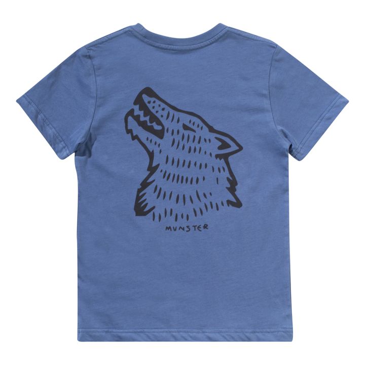 Wolf T-shirt | Blue- Product image n°1
