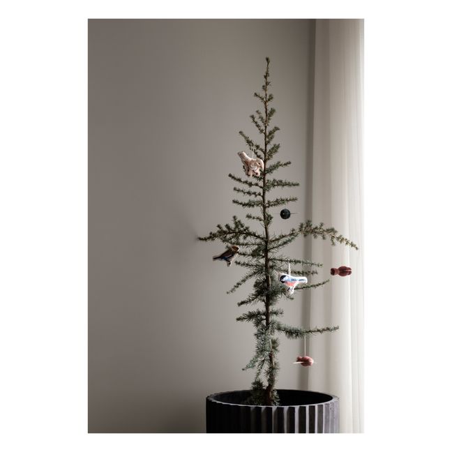 Décoration de Noël Bird en coton | Bleu