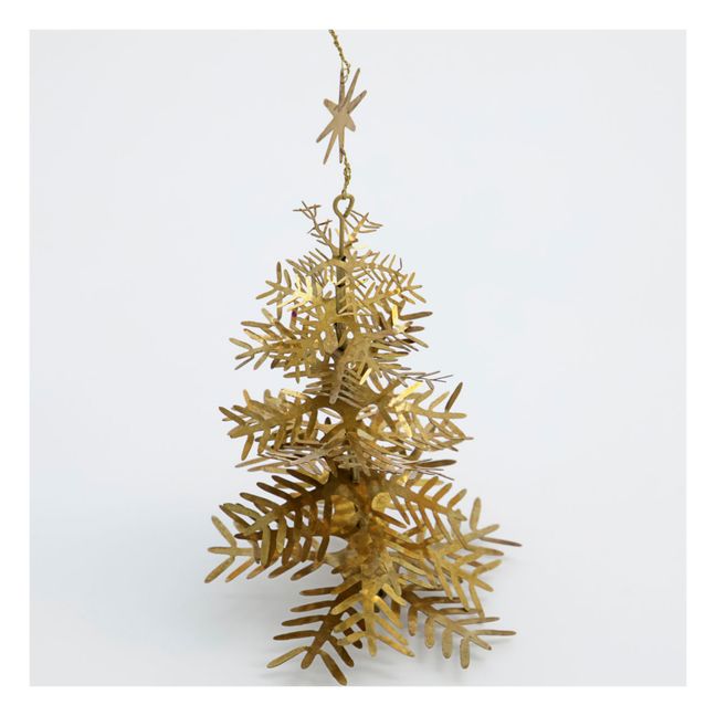 Lamet Christmas Decorations - Set of 3 | Brass