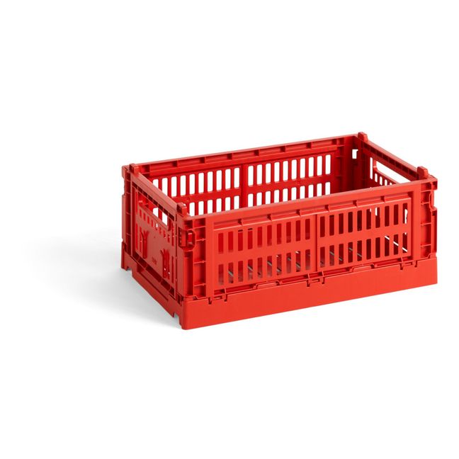 Faltbare Kiste aus 100% Recyclingmaterial | Rot