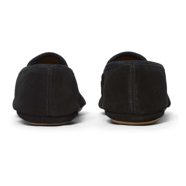 Zapatillas de casa Nubuck | Negro