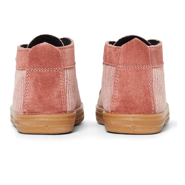 Velour Velcro Sneakers | Rosa