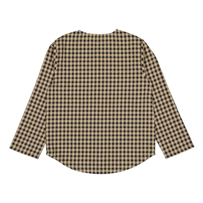 Chemise Gaze de Coton Vichy Gaston | Beige