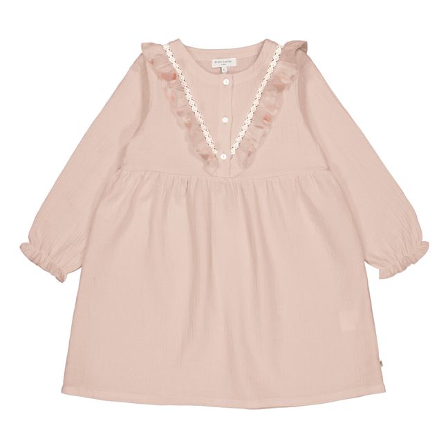 Altair Organic Cotton Muslin Dress | Pale pink