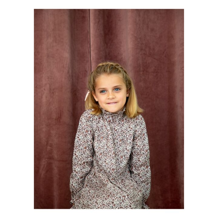 Elisabeth Organic Cotton Gauze Dress | Rostfarben- Produktbild Nr. 4