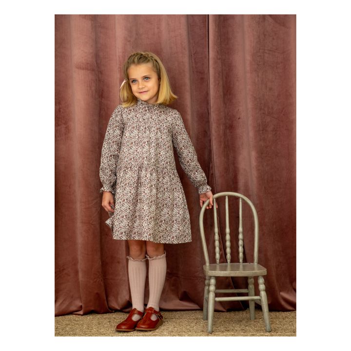 Elisabeth Organic Cotton Gauze Dress | Ruggine- Immagine del prodotto n°5