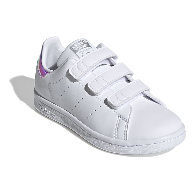 Zapatillas 3 Velcros Iridiscente Stan Smith reciclado | Plateado