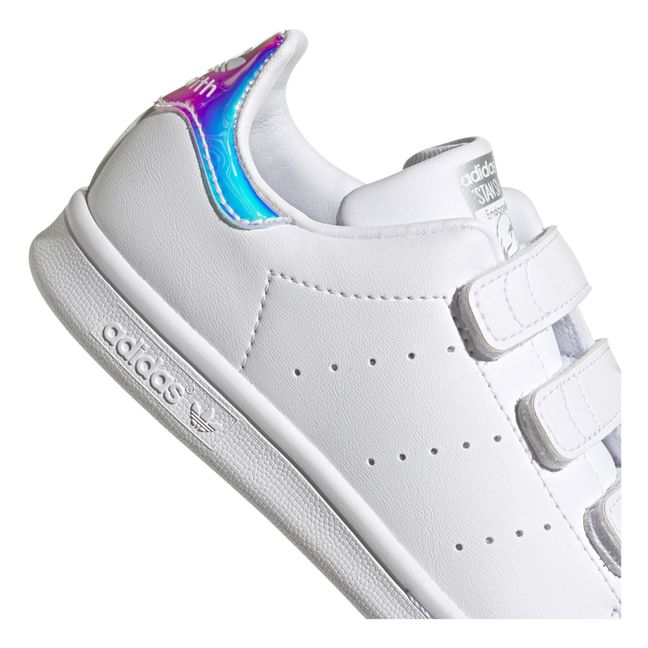 3 Velcro Iridescent Stan Smith Recycled Sneakers Silver