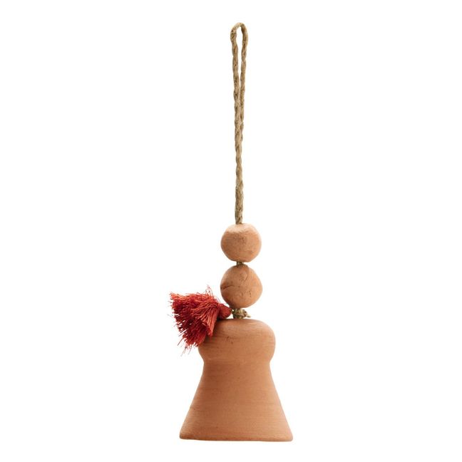 Décoration de Noël cloche en terre cuite