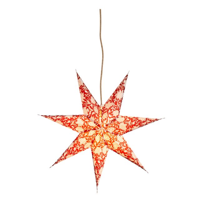Estrella de papel reciclado | Rojo ladrillo