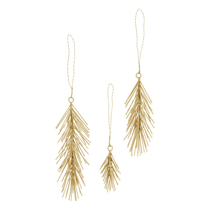 Metal Christmas Tree Decorations | Gold- Product image n°0