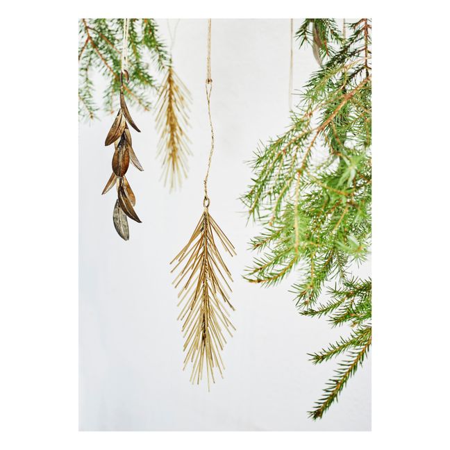 Metal Christmas Tree Decorations | Gold