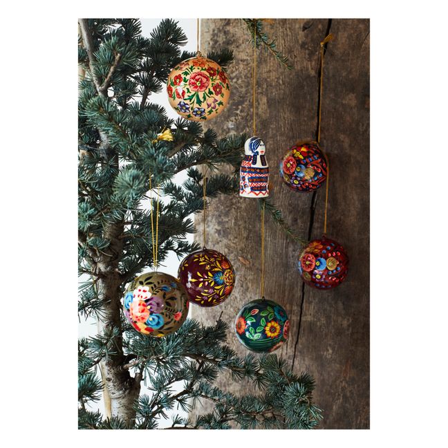 Décoration de Noël Poupée Russe en papier maché