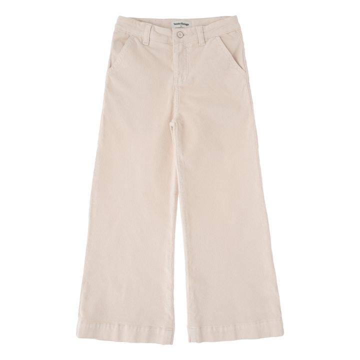 Wide-Legged Denim Trousers | Blanco- Imagen del producto n°0