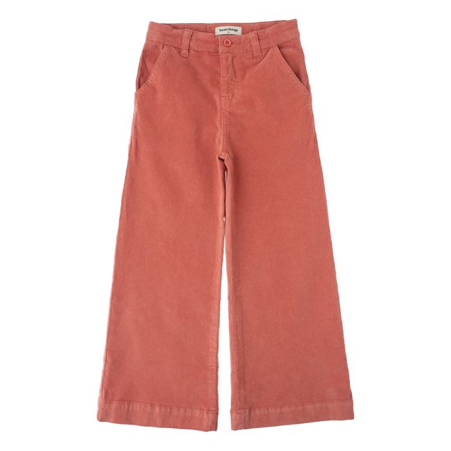 Wide-Legged Denim Trousers | Pink
