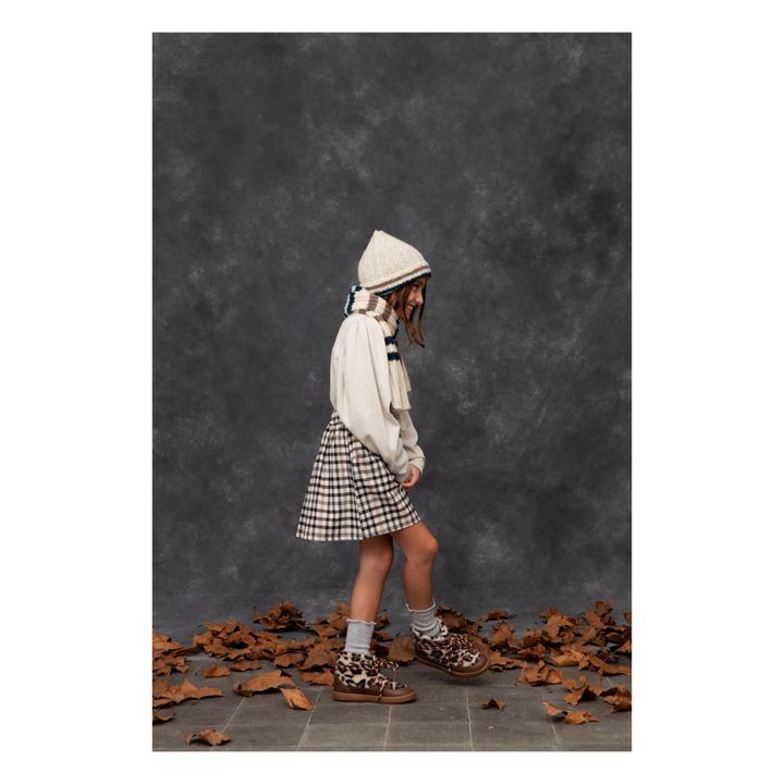 Checked Mini Skirt | Black- Product image n°2
