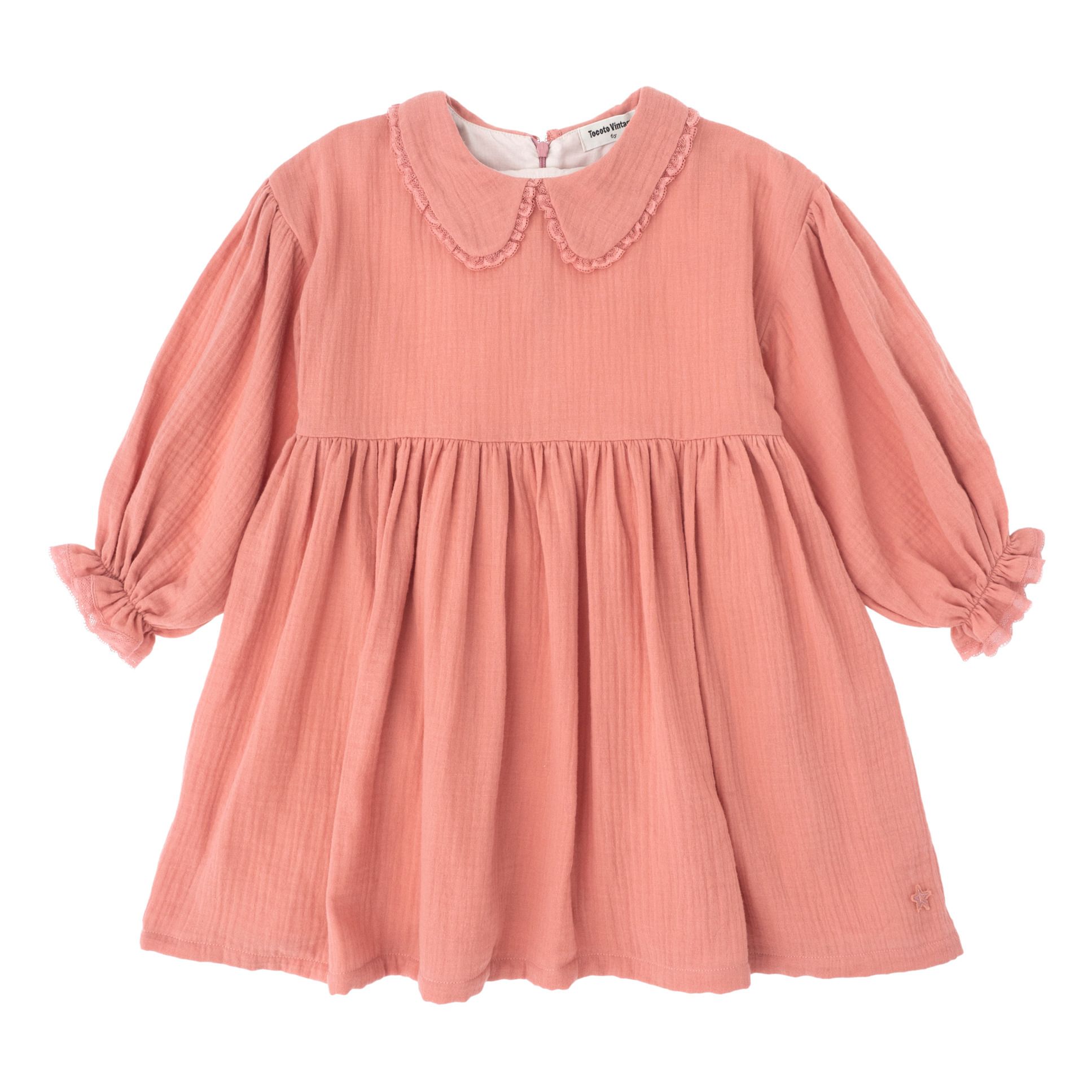 Frill Cuff Dress  | Pink- Product image n°0