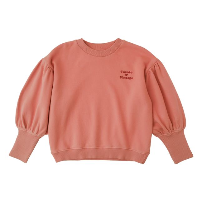 Tocoto Embroidered Sweatshirt  | Pale pink