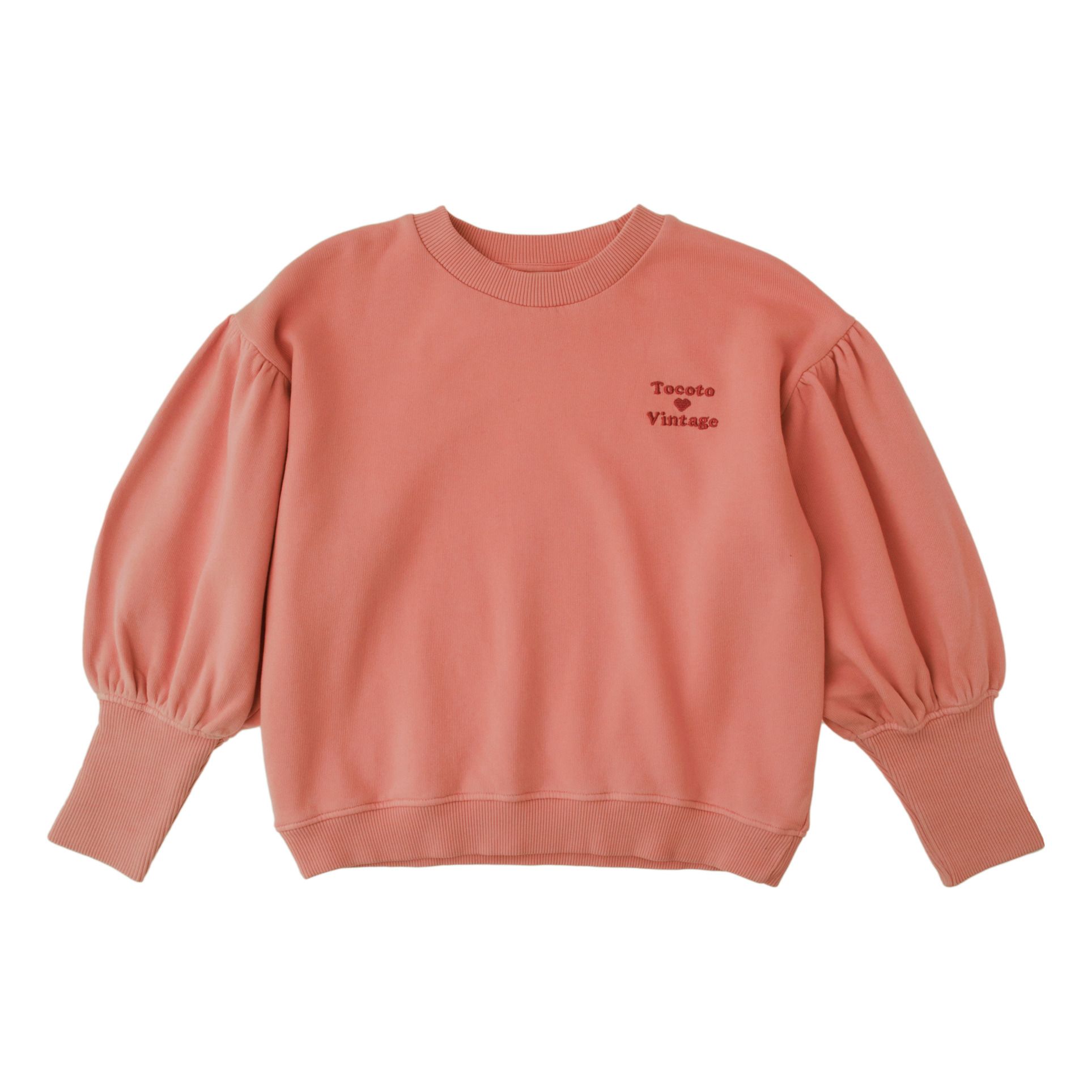 Tocoto Embroidered Sweatshirt  | Pale pink- Product image n°0