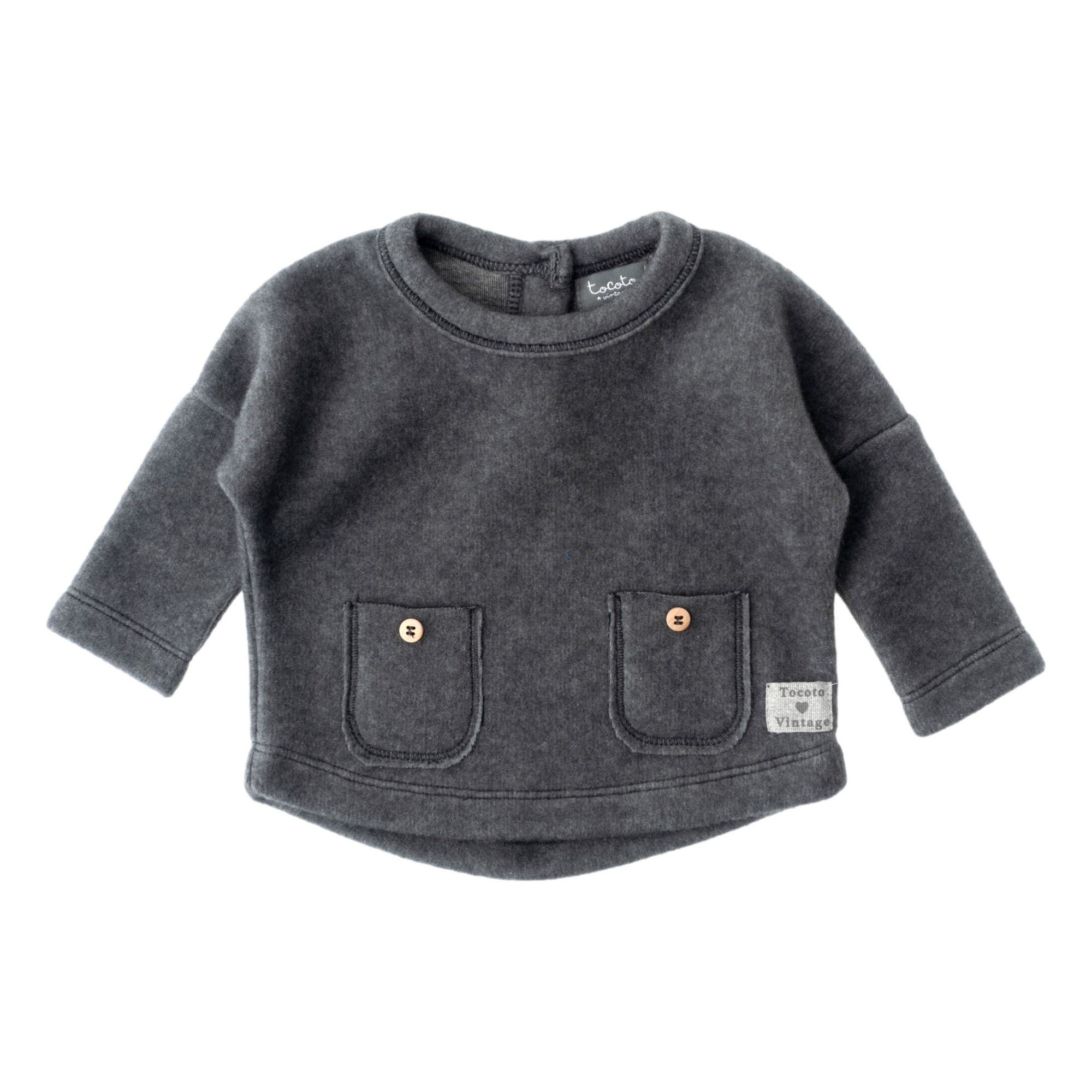 Pocket Sweatshirt  | Charcoal grey- Product image n°0