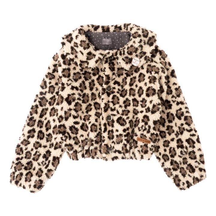 Leopard Print Jacket | Beige- Produktbild Nr. 0