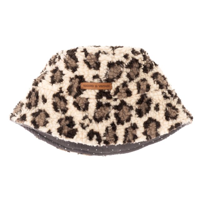 Leopard Print Hat | Beige