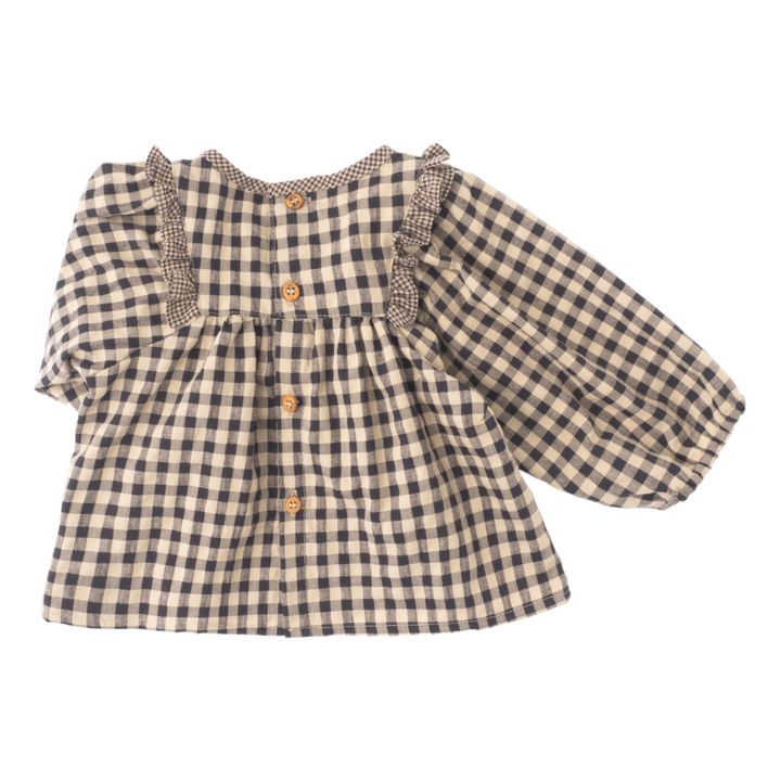 Checked Blouse | Beige- Imagen del producto n°1