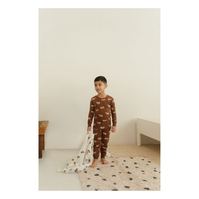 Bear Two-Piece Pyjama | Brown