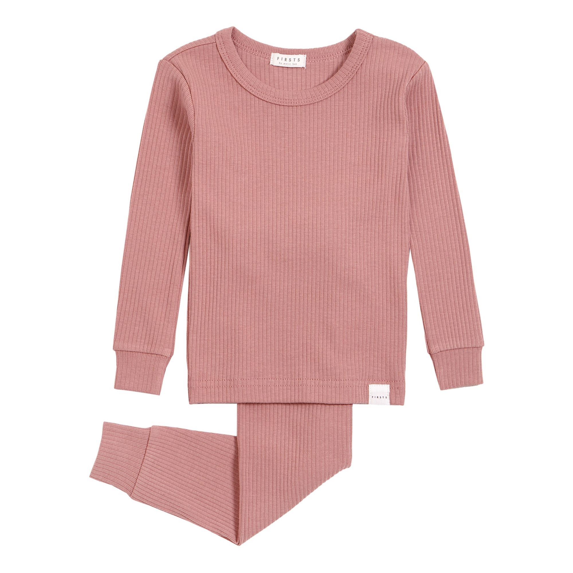 Petit Lem - Solid Colour Two-Piece Pyjama - Pink | Smallable