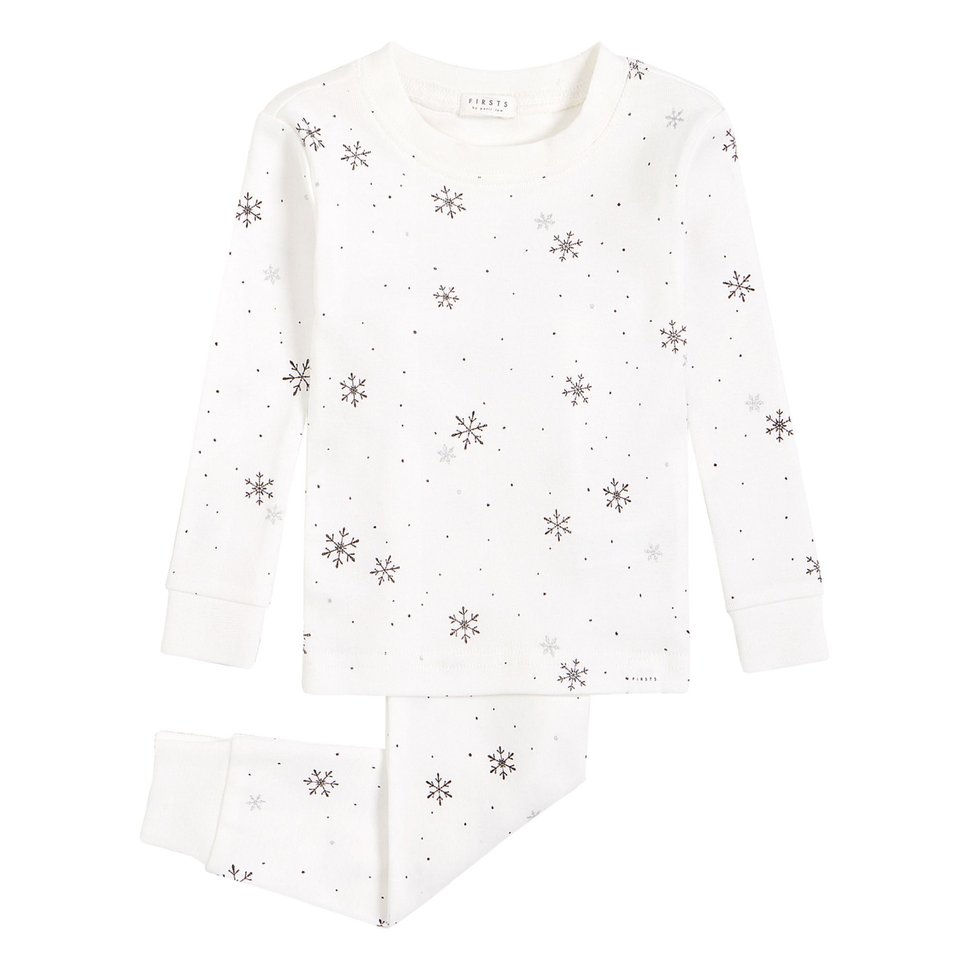 Snowflake Two-Piece Pyjama | White- Product image n°0
