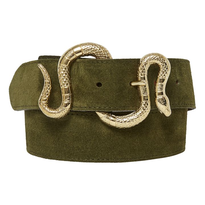 herbert frère soeur - Crush Velour Belt - Green | Smallable