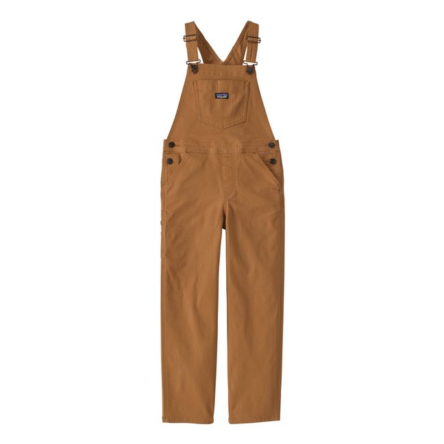 Solid Colour Dungarees Camel