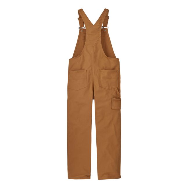 Solid Colour Dungarees Camel