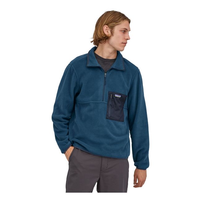 Microdini Polar Fleece Zip-Up Sweatshirt Blu marino