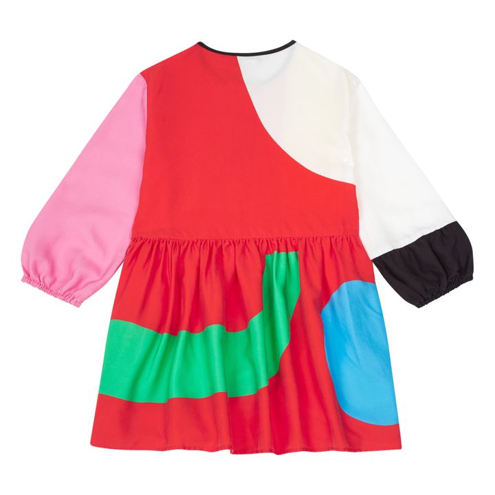 Multicolour Tencel Dress | Red- Product image n°2