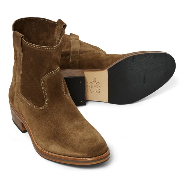 Tiers Gardian Suede Boots | Taupe brown