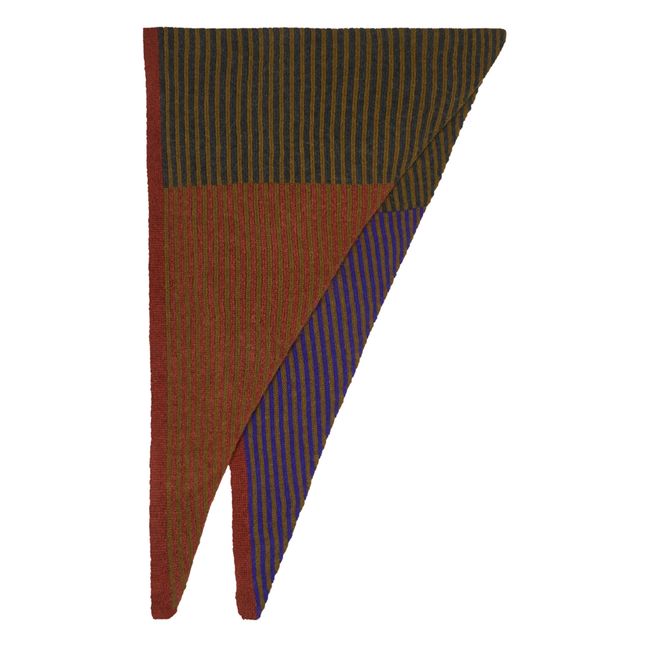 Bowie Woollen Triangle Scarf | Marrón Rojizo