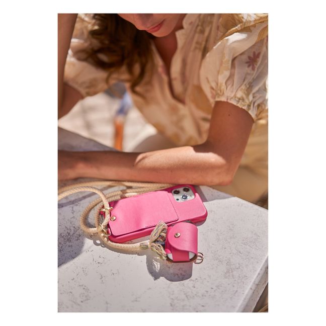 Joe Leather AirPod Pro Case | Fuchsia