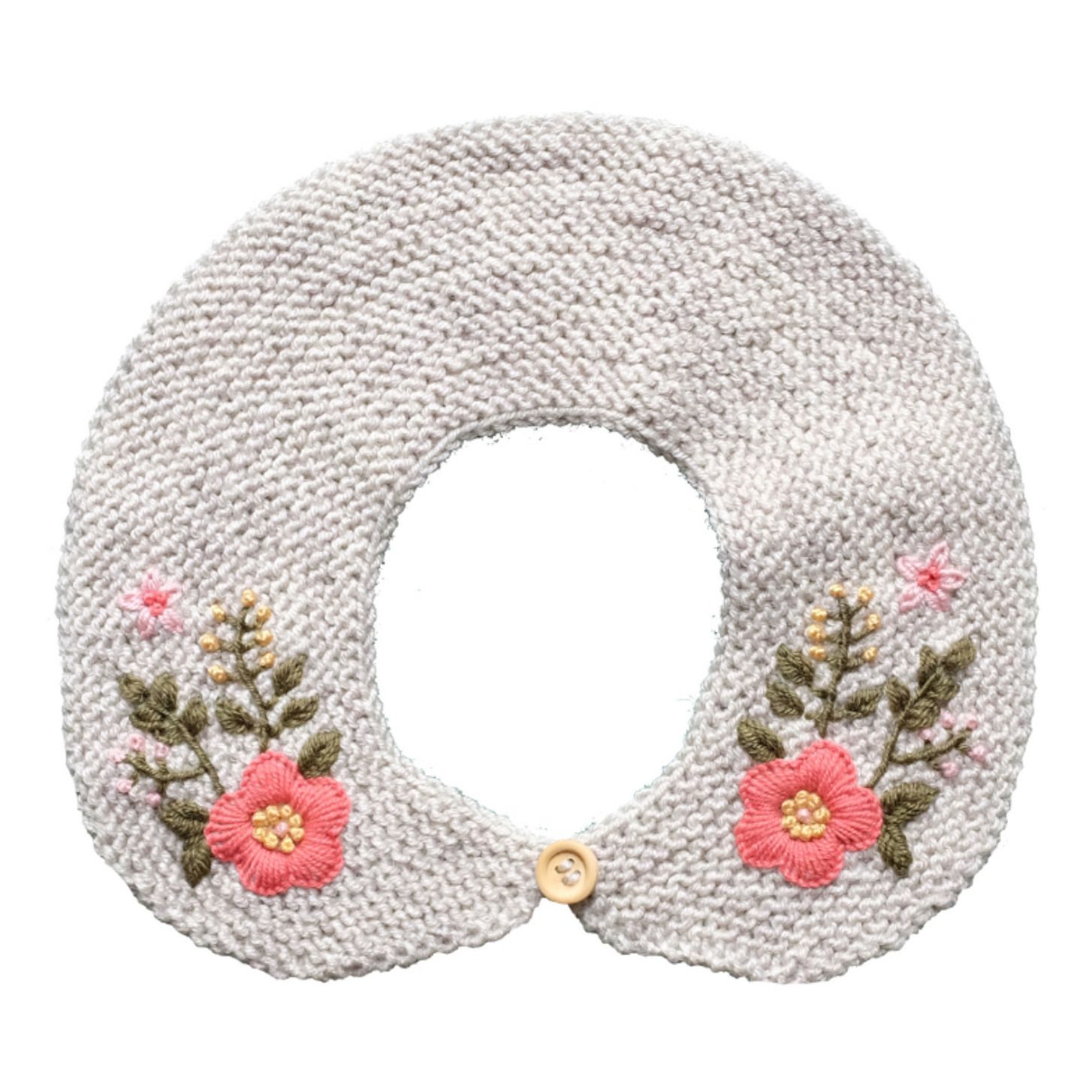 Removable Hand Embroidered Collar | Crudo- Imagen del producto n°0