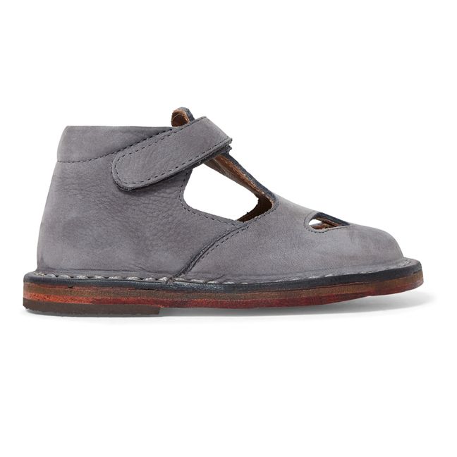 Velcro Mary Janes | Mid grey