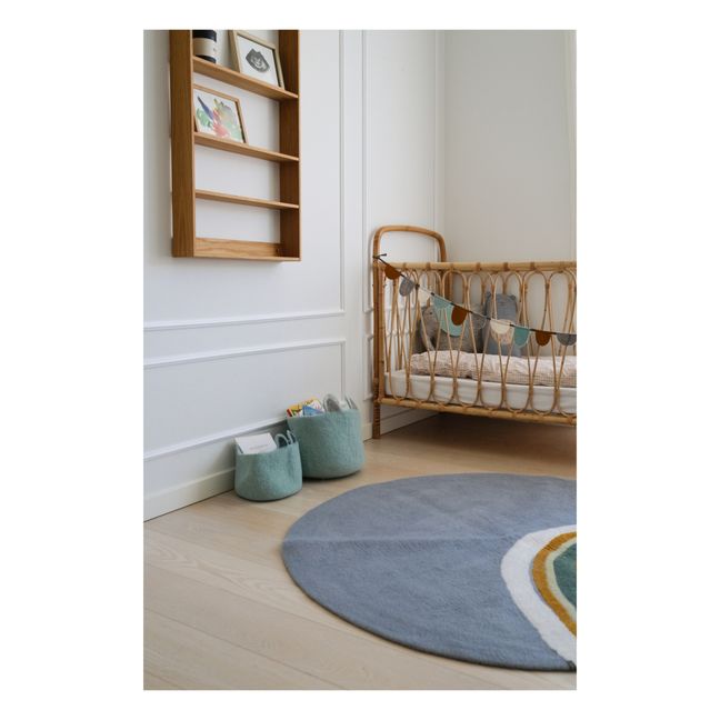 Tapis Indreni en feutre | Bleu ciel