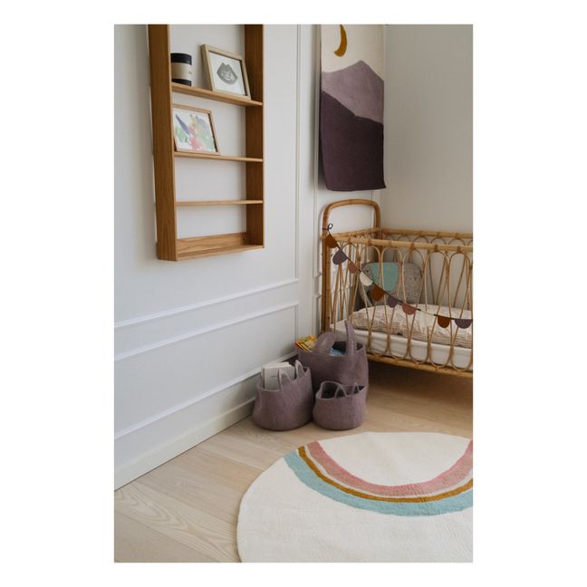 Pasu Fox Felt Basket | Mauve