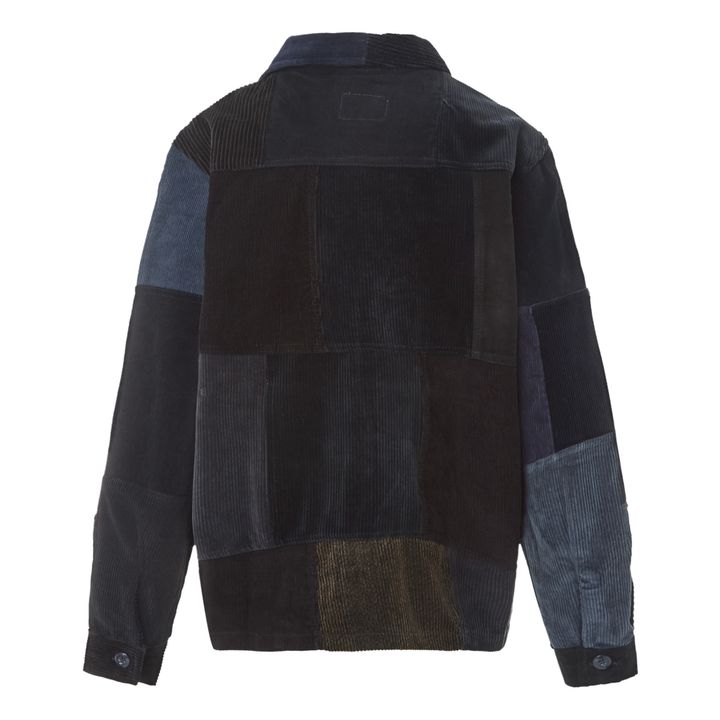 Corduroy Patchwork Jacket Navy blue Overlord Fashion Adult