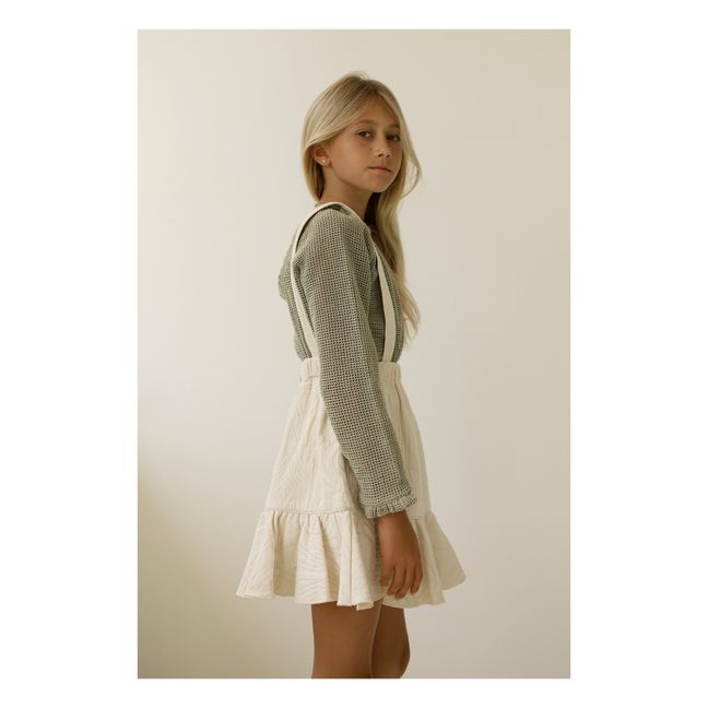 Romeo Organic Cotton Muslin Suspender Skirt | Crudo