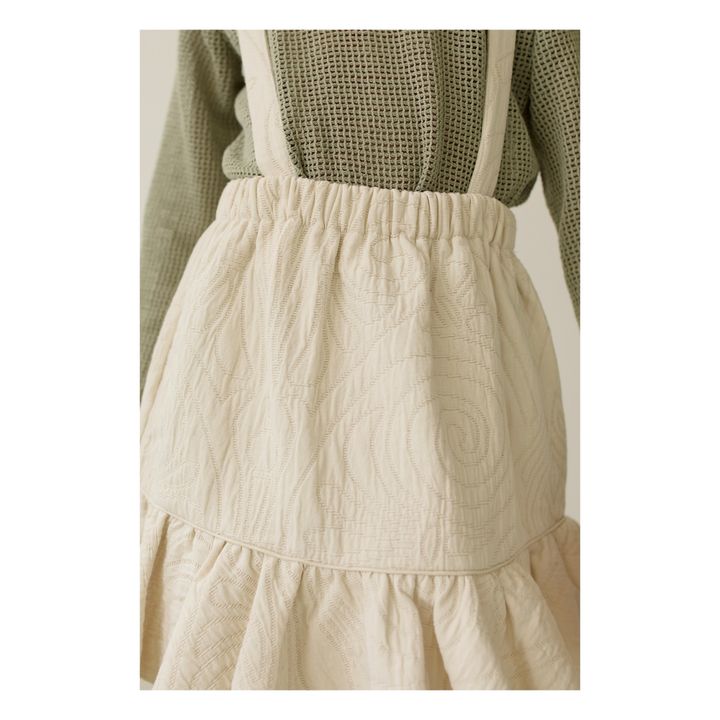 Romeo Organic Cotton Muslin Suspender Skirt | Crudo- Imagen del producto n°2