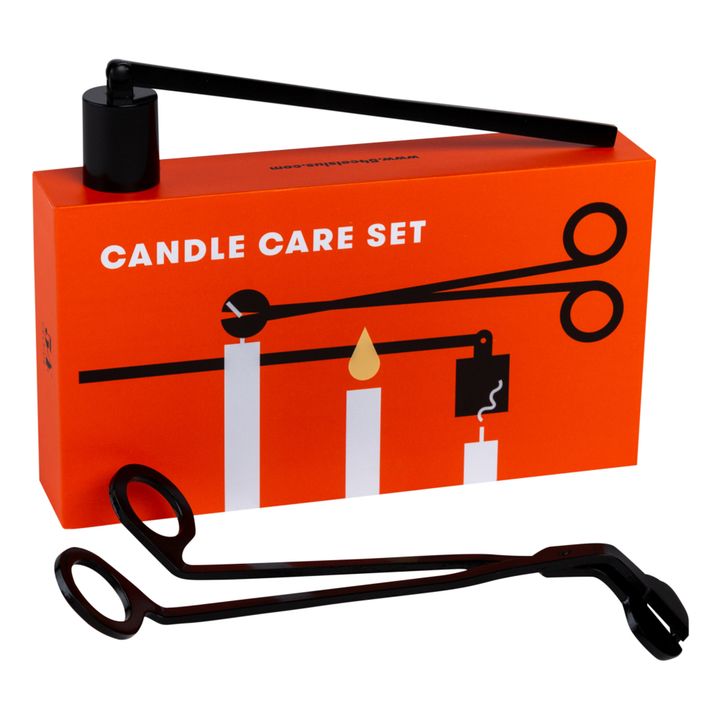 Kerzenpflege-Set | Schwarz- Produktbild Nr. 1