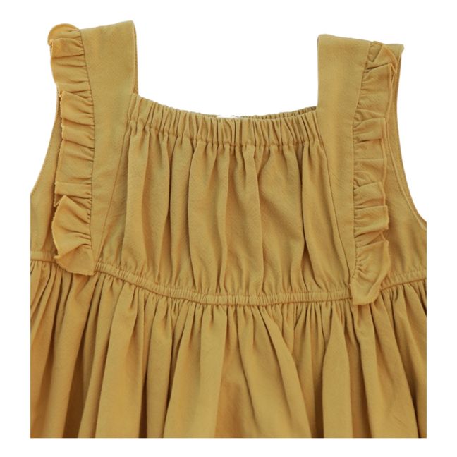 Penelope Organic Cotton Dress | Ochre